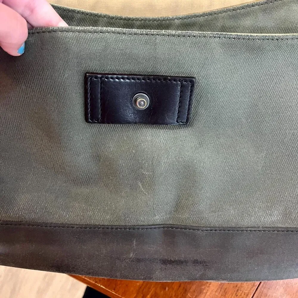 Jack Spade New York Heavyweight Canvas Travel Bag Green Color